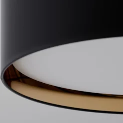 Deckenleuchte Bilbao, schwarz/gold, Ø 60 cm