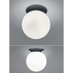 Deckenleuchte Blob, Kugelschirm Opalglas, Ø 25 cm