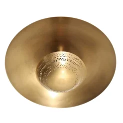 Deckenleuchte Brass, messingfarben, Metall, Ø 42 cm