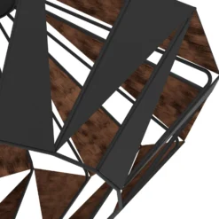 Deckenleuchte Carlton, Ø 47 cm, schwarz/kupfer