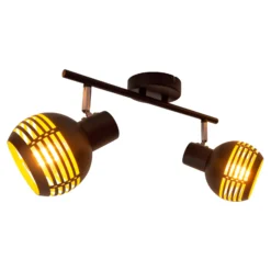 Deckenleuchte Casco, zweiflammig, schwarz