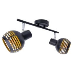 Deckenleuchte Casco, zweiflammig, schwarz