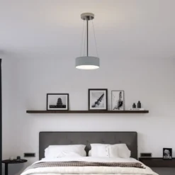 Deckenleuchte Ceiling Dream, Ø 30 cm, Textil, grau