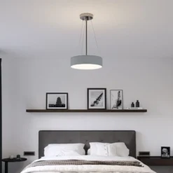 Deckenleuchte Ceiling Dream, Ø 40 cm, Textil, grau