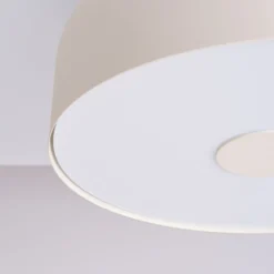 Deckenleuchte CLARO, beige, Ø 30 cm, Metall, 4 x E27