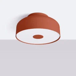 Deckenleuchte CLARO, ocker, Ø 30 cm, Metall, 4 x E27