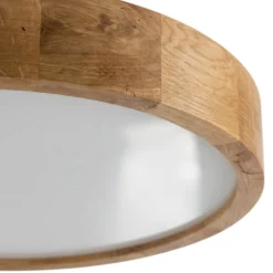 Deckenleuchte Cleo, Ø 57,5 cm, Eichenholz, E27