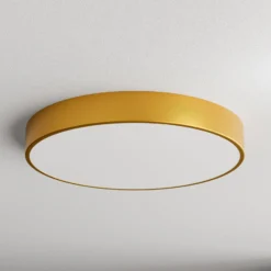 Deckenleuchte Cleo, Ø 60 cm, IP20, goldfarben, Metall, E27