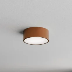 Deckenleuchte Cleo, Ø 20 cm, IP54, kupferfarben, Metall, E27