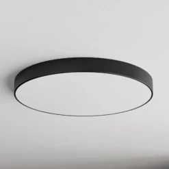 Deckenleuchte Cleo, Ø 78 cm, IP20, schwarz, Metall, E27