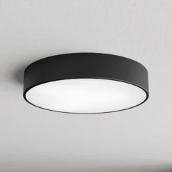Deckenleuchte Cleo, Ø 40 cm, IP20, schwarz, Metall, E27