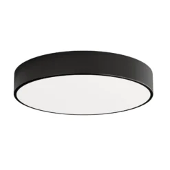 Deckenleuchte Cleo, Ø 50 cm, IP54, schwarz, Metall, E27