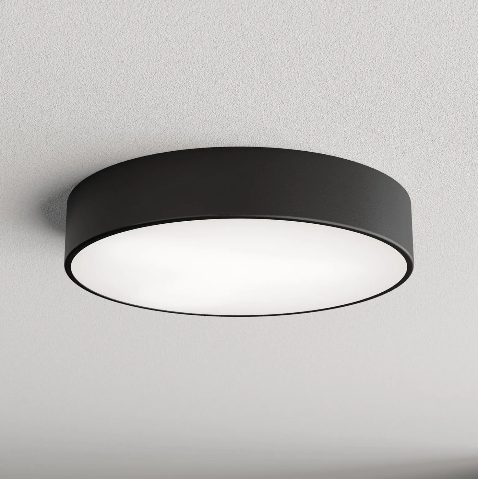 Deckenleuchte Cleo 400, IP54, Ø 40 cm schwarz