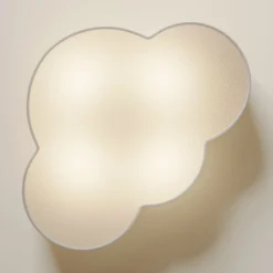 Deckenleuchte Cloud, weiß, Textil, Länge 62 cm, E27, 4-flg.