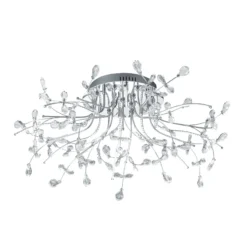 Deckenleuchte Crystal, chrom, 77 cm