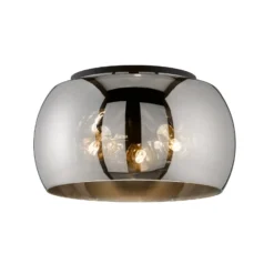 Deckenleuchte Dima, Rauchglas, Ø 40cm