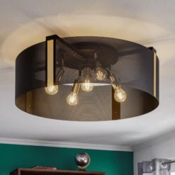 Deckenleuchte Etro, Ø 70 cm schwarz/gold
