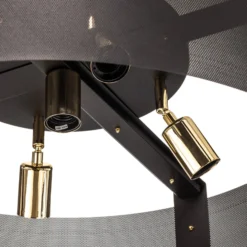 Deckenleuchte Etro, Ø 70 cm schwarz/gold