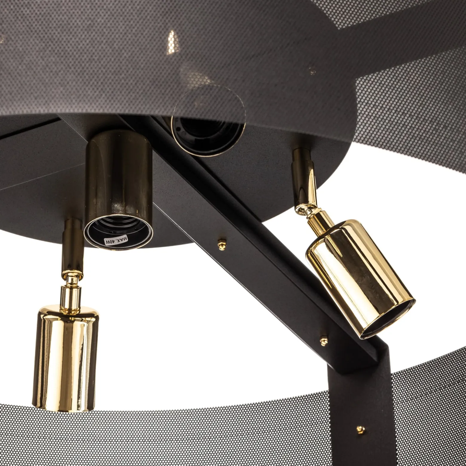 Deckenleuchte Etro, Ø 70 cm schwarz/gold