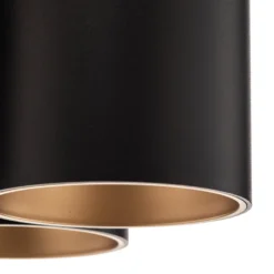 Deckenleuchte Eye Tone II, schwarz/gold
