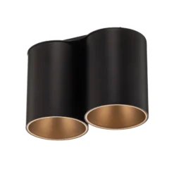 Deckenleuchte Eye Tone II, schwarz/gold