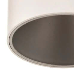 Deckenleuchte Eye Tone, weiß/silber
