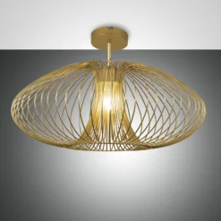 Deckenleuchte Fassa, gold edelmatt, Ø 60 cm, Metall