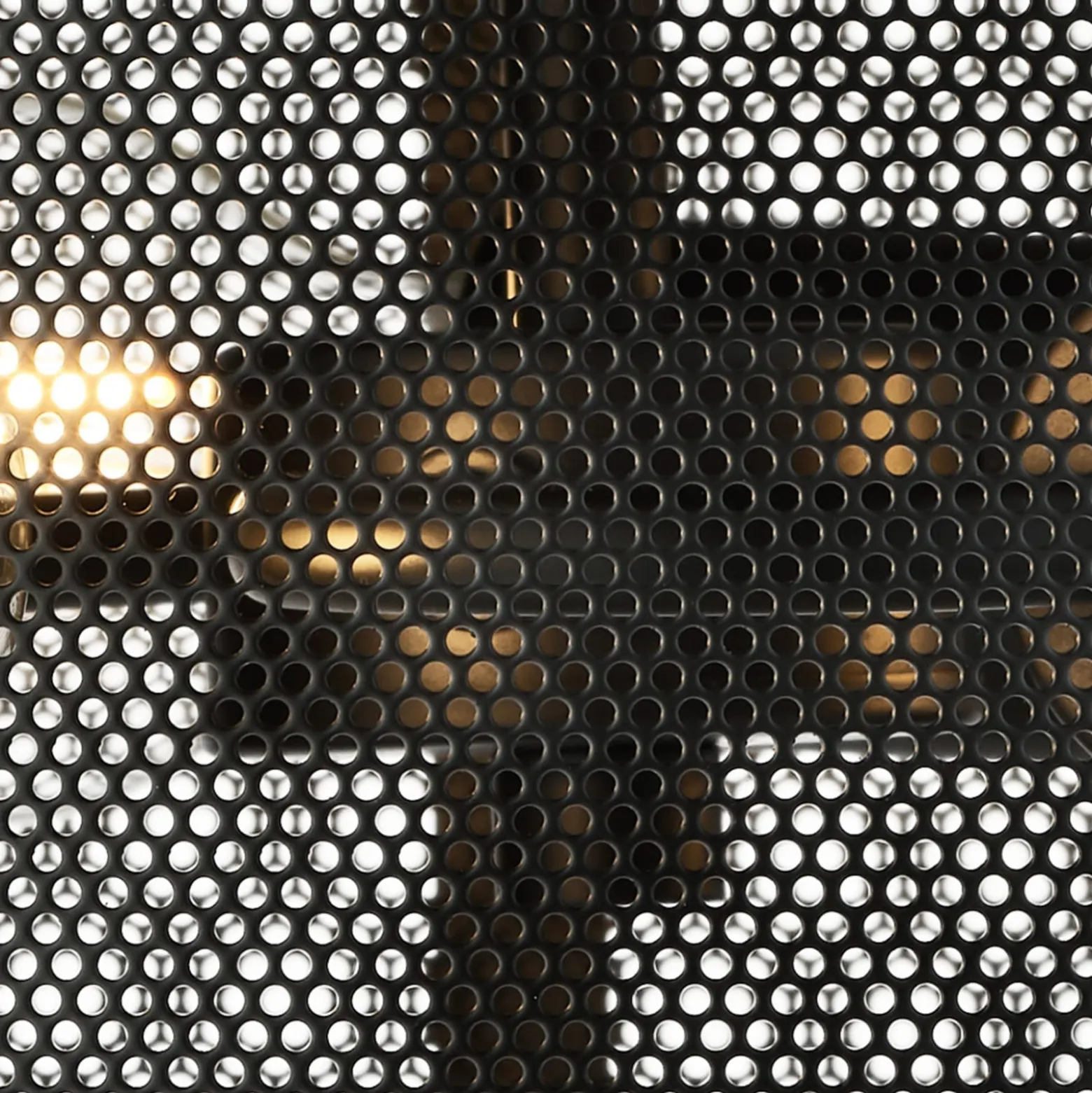 Deckenleuchte Fishnet aus Metall in Schwarz
