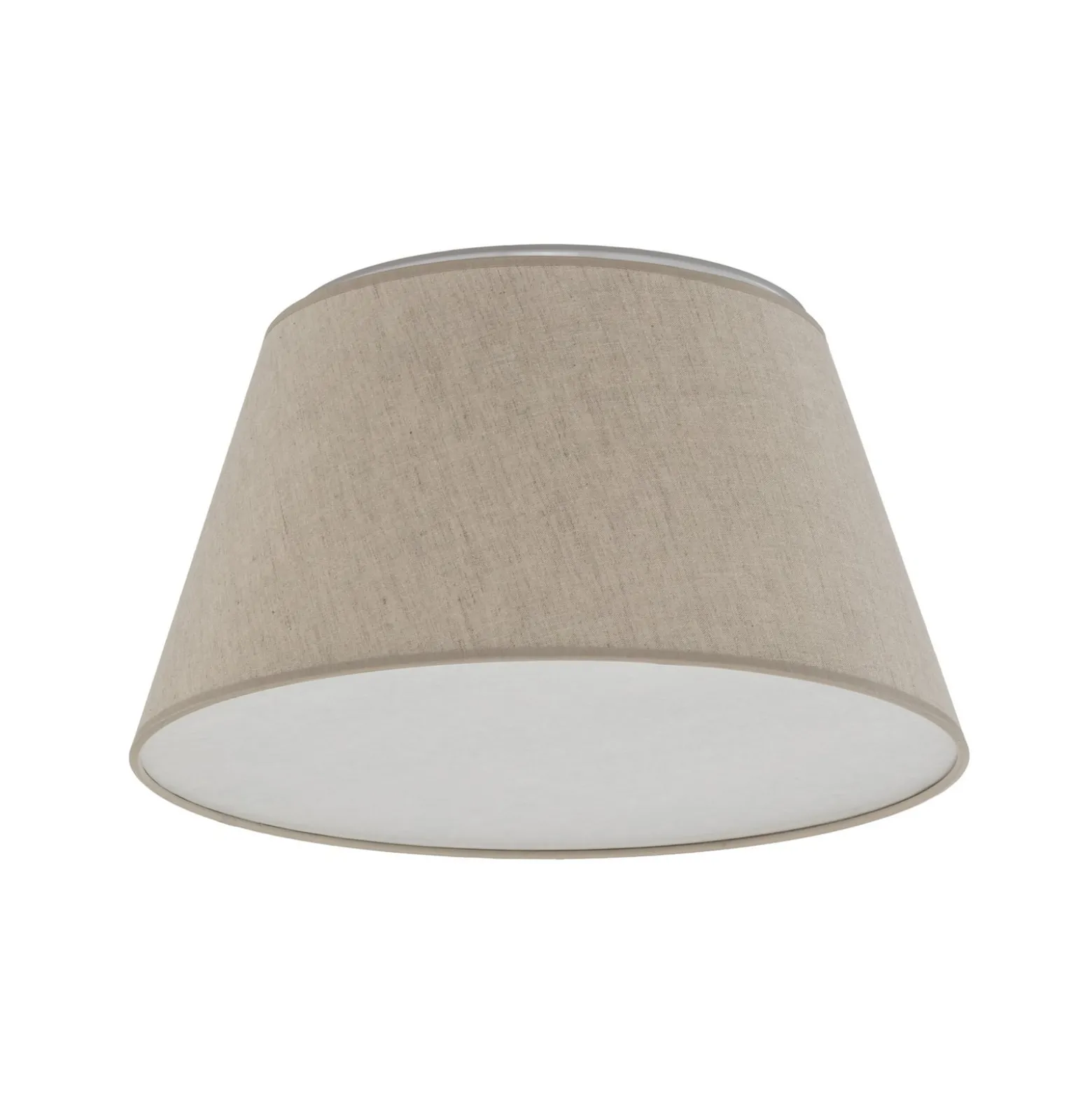 Deckenleuchte Formo, beige, Leinen, Ø 38 cm, E27