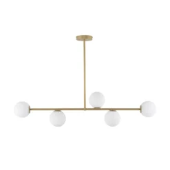 Deckenleuchte Gama, 5-flammig, gold