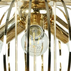 Deckenleuchte Globe, goldfarben, Ø 51 cm, 3-flammig, E27