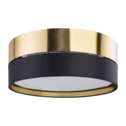 Deckenleuchte Hilton, schwarz/gold, Ø 45cm