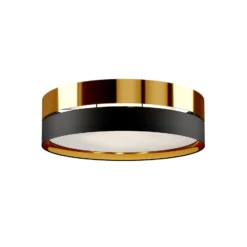 Deckenleuchte Hilton, schwarz/gold, Ø 60cm
