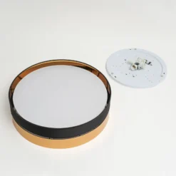 Deckenleuchte Hilton, schwarz/gold, Ø 60cm