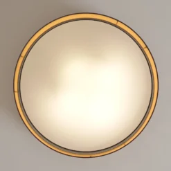 Deckenleuchte Hilton, schwarz/gold, Ø 60cm