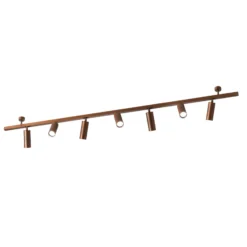 Deckenleuchte 7536, holz brüniert, 7-flammig, GU10