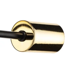 Deckenleuchte Ilia, schwarz/gold, vierflammig