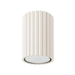 Deckenleuchte Karbon, beige, Höhe 10 cm, Aluminium