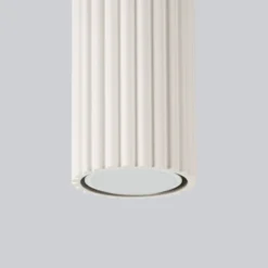 Deckenleuchte Karbon, beige, Höhe 20 cm, Aluminium