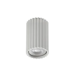 Deckenleuchte Karbon, weiß, Höhe 10 cm, Aluminium