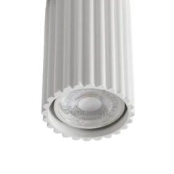 Deckenleuchte Karbon, weiß, Höhe 10 cm, Aluminium