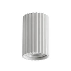 Deckenleuchte Karbon, weiß, Höhe 10 cm, Aluminium