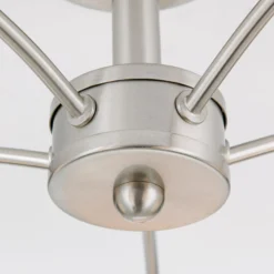 Deckenleuchte Kinga, nickel, 5-flammig