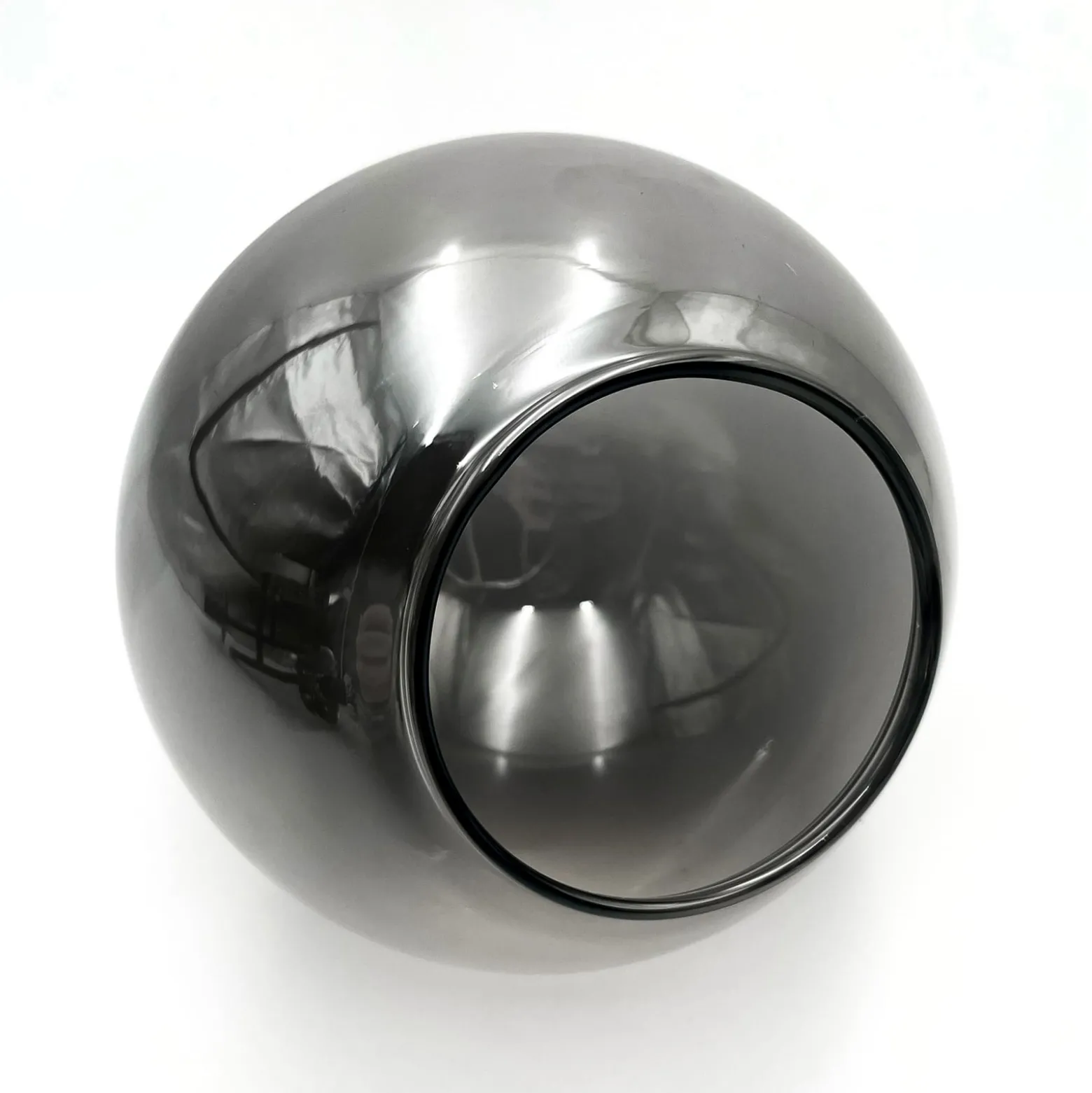 Deckenleuchte Malena, Ø 19 cm, rauchgrau, Glas/Metall 3-flg.