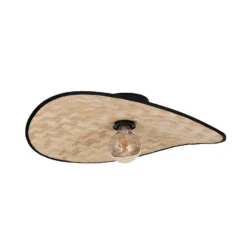 Deckenleuchte Marywell, Bambus natur, 50 x 35 cm, E27