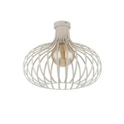 Deckenleuchte Mateo, creme/sandfarben, Metall, Ø 40 cm