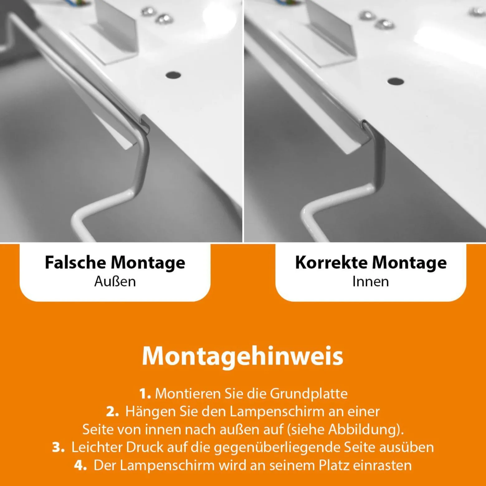 Deckenleuchte Mia, grau, Ø 50 cm