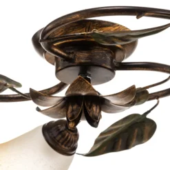 Deckenleuchte Miranda dreiflammig, bronze