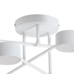 Deckenleuchte Modus 6, Stahl, sechsflammig, GX53, weiß