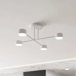 Deckenleuchte Modus 4, Stahl, vierflammig, GX53, weiß